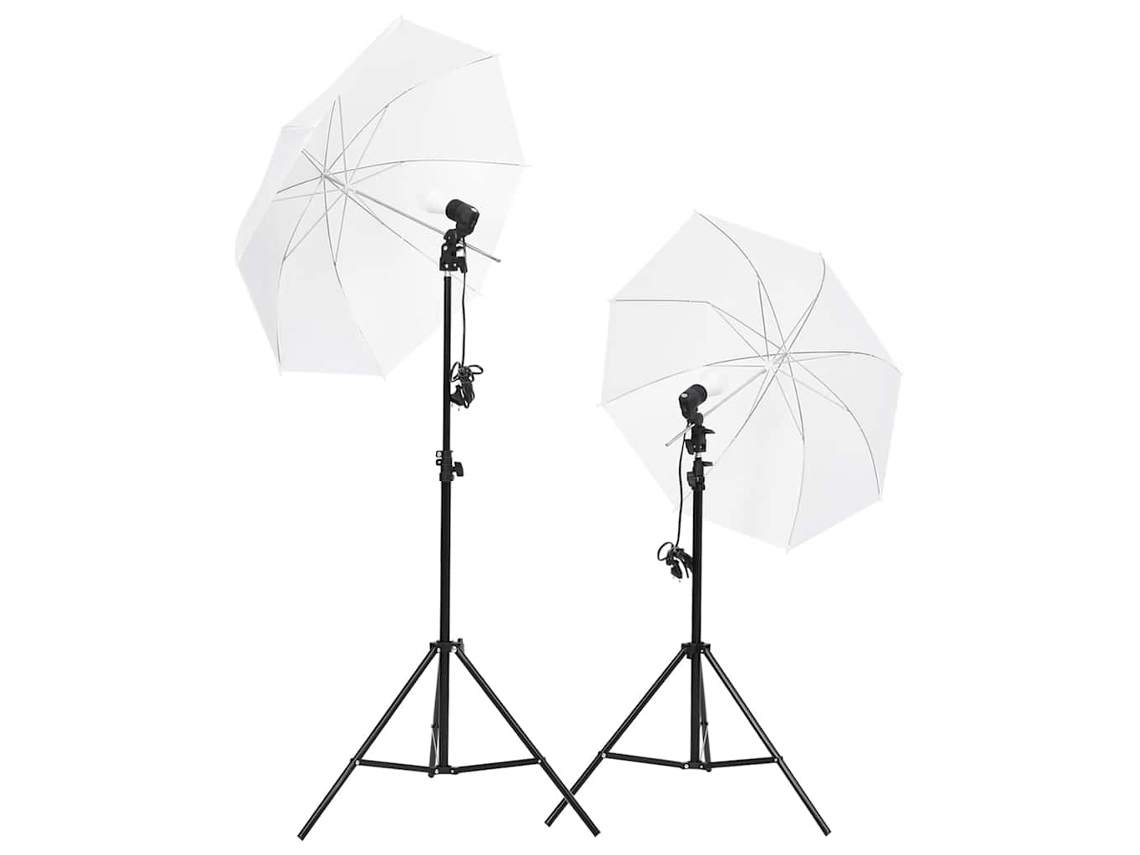 Vidaxl Kit de Iluminação para Estúdio com Tripés e Sombrinhas
