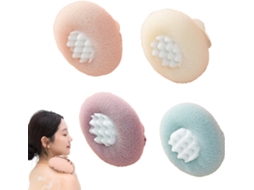 Escova Esfoliante Corporal, Bola De Banho | 4-bolas Absorventes Para Esfoliação Corporal, Acessório De Banheiro