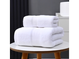 Toalhas De Banho, Super Suaves E Altamente Absorventes, Ideais Para Banho, Mãos, Rosto, Ginásio E Spa.(2 Peças) Branco Hexinyigjly