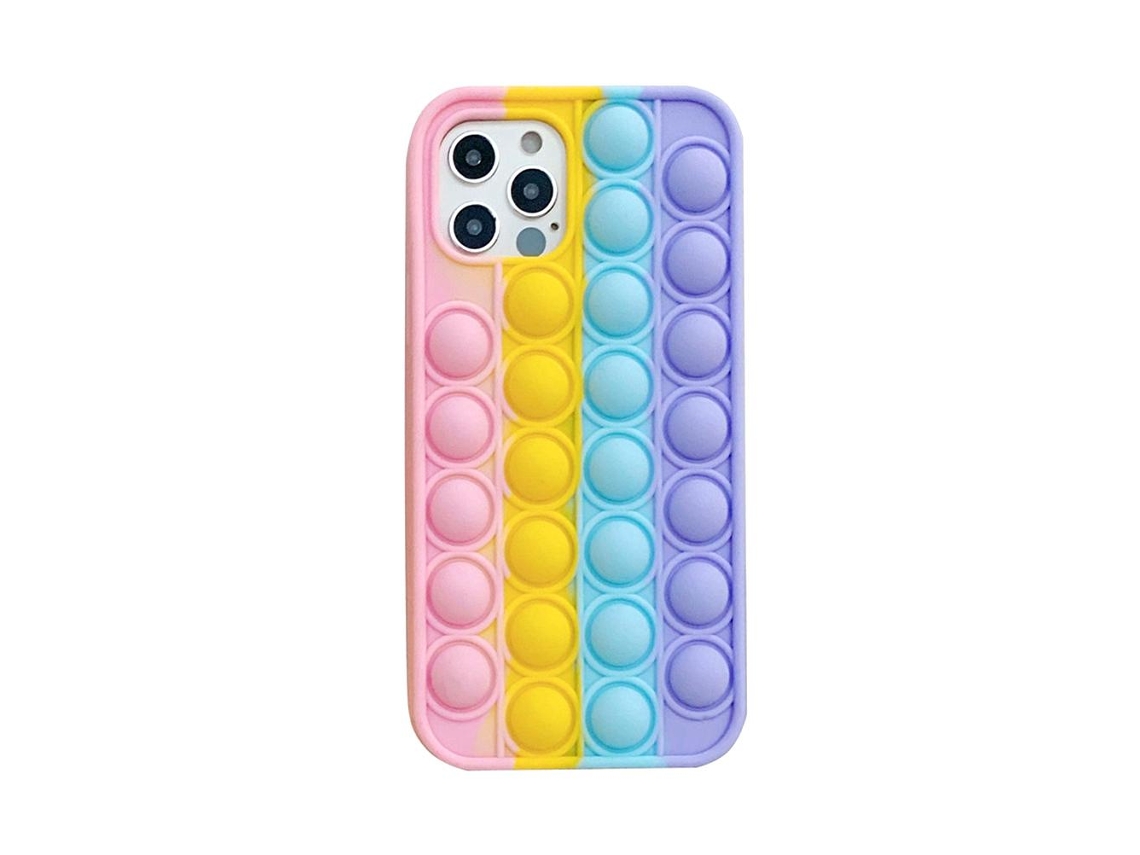 Capa Criativa Arco-íris para iPhone EOOCOO com efeito anti impacto | EOOCOO
