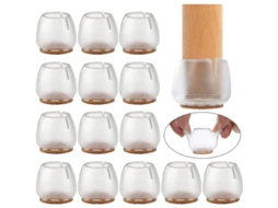 16 Taponeras De Silicona Protectoras Para Pies De Muebles 12-16mm Deslizadores Suaves Para Sillas, Mesas, Pisos De Madera Y Cerámica