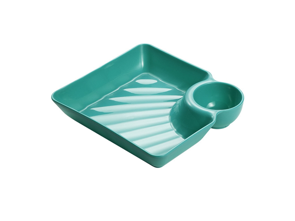 Ronjoe-prato Para Ravioli Com Acompanhamento 7.2 Polegadas Bandeja De Servir Para Chips E Molho