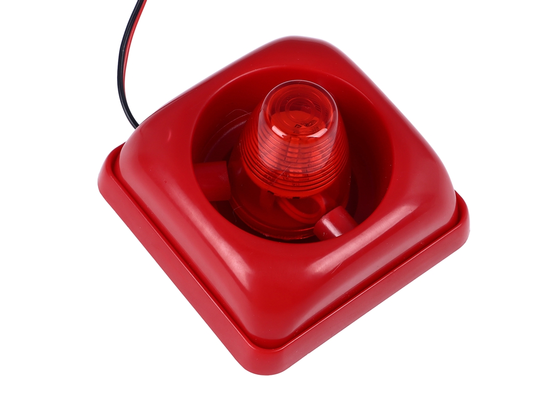 Alarme Industrial Laxiscreed Com Som De 115db E Luz Vermelha Intermitente Para Aviso Eficaz