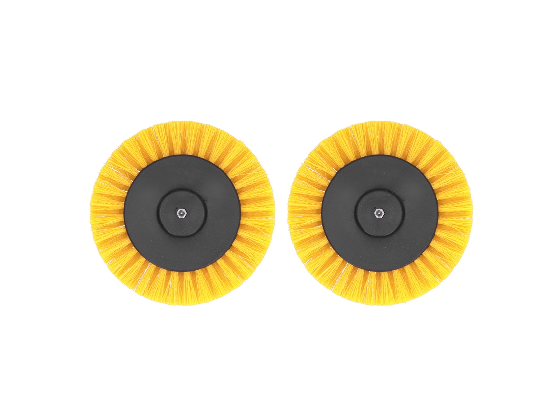 2 Pack Cabeça de Escova para Broca Elétrica 3.5 Polegadas para Carpetes Decoração Amarela