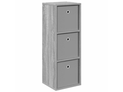 Conjunto 1 Buffet Vidaxl Cinzento Derivados De Madeira (30,5 X 27 X 84,5 Cm)
