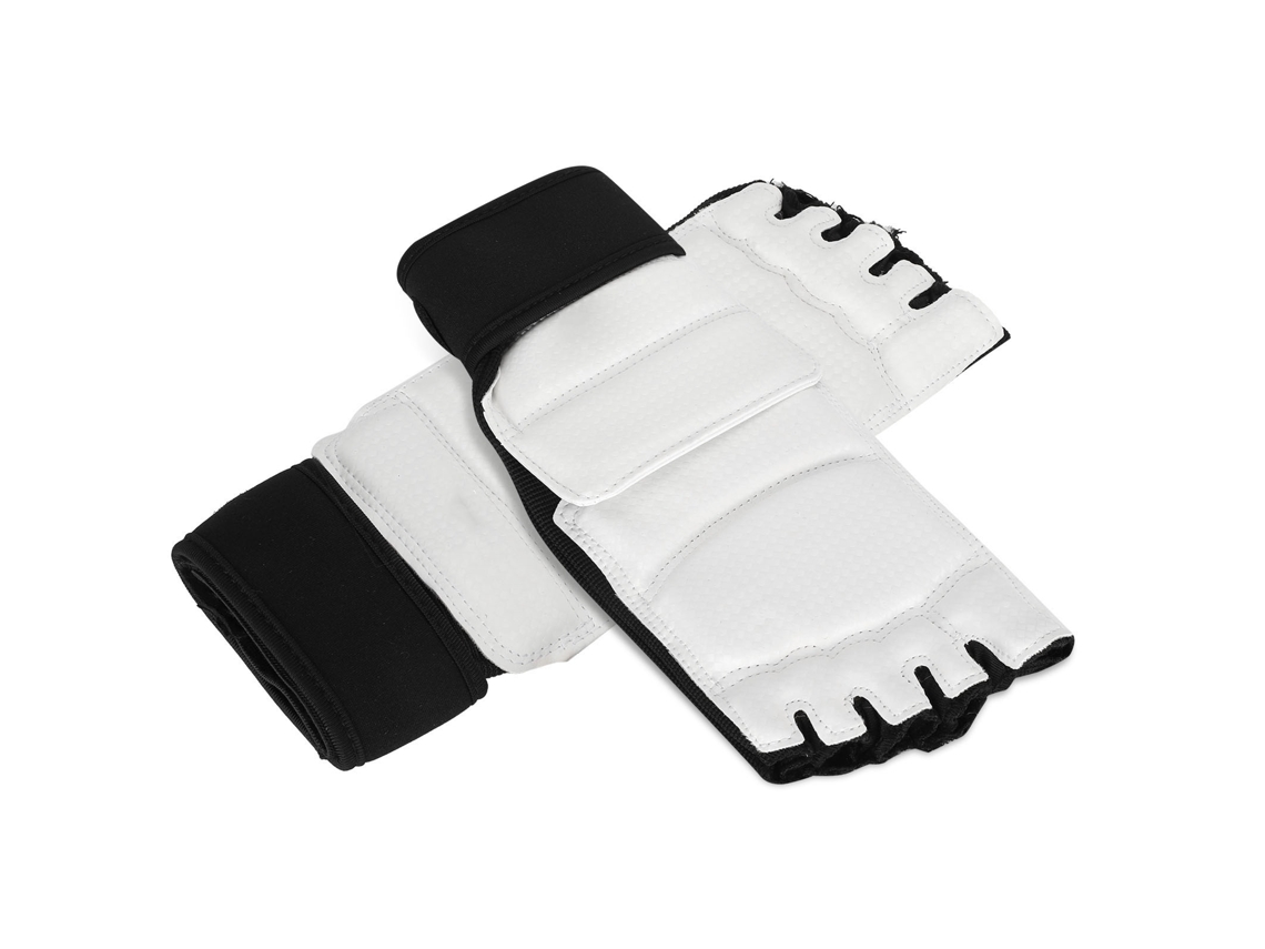 Lurelia Protetor Taekwondo, Peças Taekwondo Foot Guard Boxe Tornozelo Suporte Para Crianças Adultos Kickboxing Treinamento Preto Branco S
