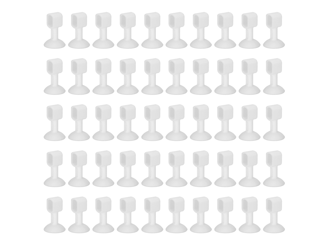 Conjunto de 50 suportes de silicone (anticolisão, silenciosos, absorventes de choque e protetores)