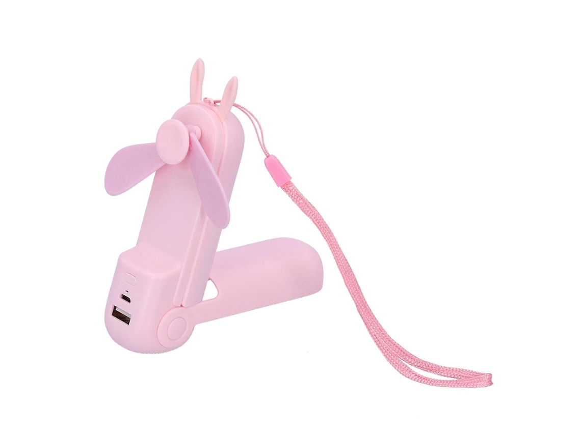 Ventilador Portátil Dobrável E Recarregável De Mão, Mini Dispositivo De Resfriamento Com Lanterna De Emergência.