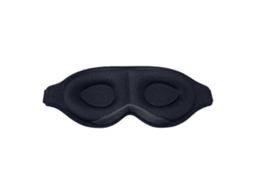 Máscara de Dormir Preta em Espuma Viscoelástica com Capa Ajustável para Auxiliar no Sono . TAISHENGDA (1 Peça)