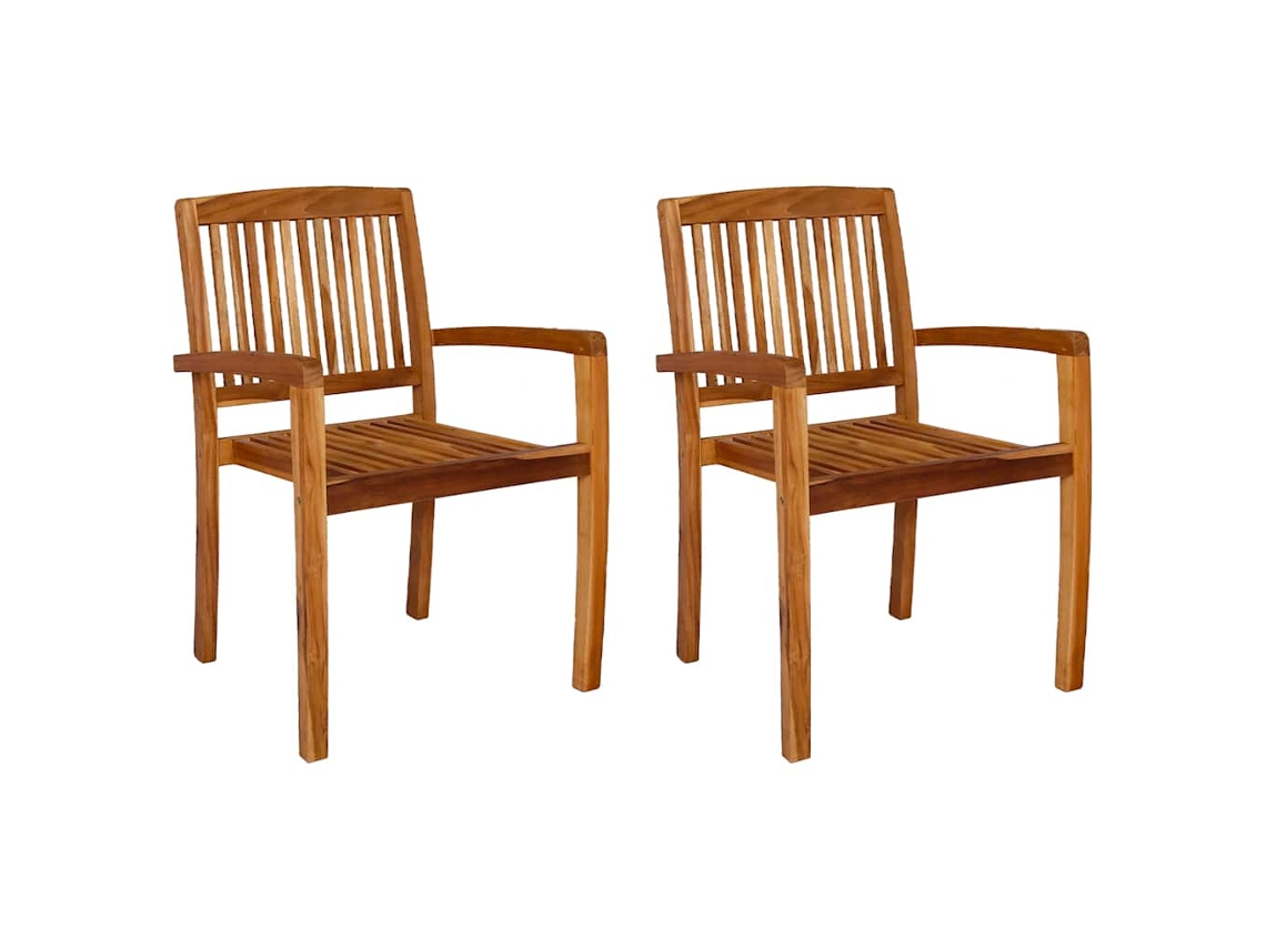 Stacking Dining Chair, Stacking Dining Chairs Vidaxl Marrom Teca (n/a)