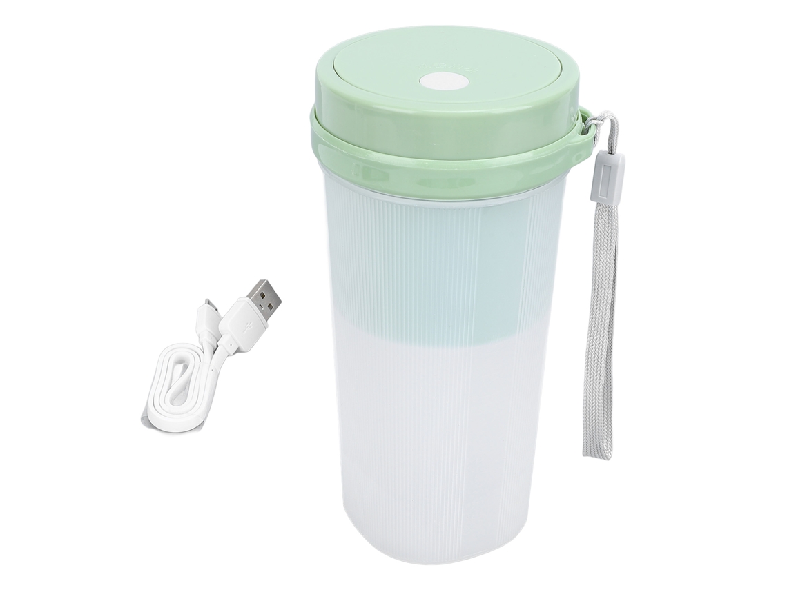 Caneca de Misturador Elétrico Portátil 300ml Recarregável com 6 Lâminas