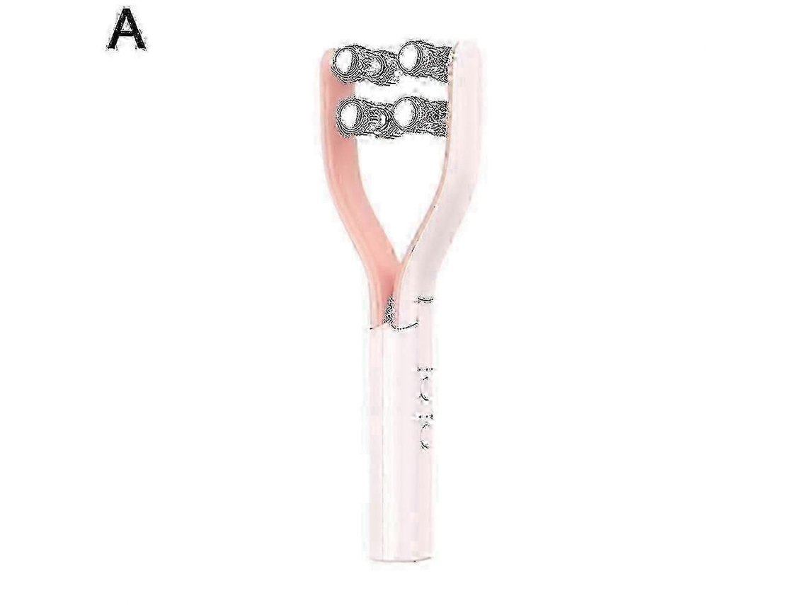 Massageador Facial Ems com Rolos em Formato de V Rosa GOKOCO