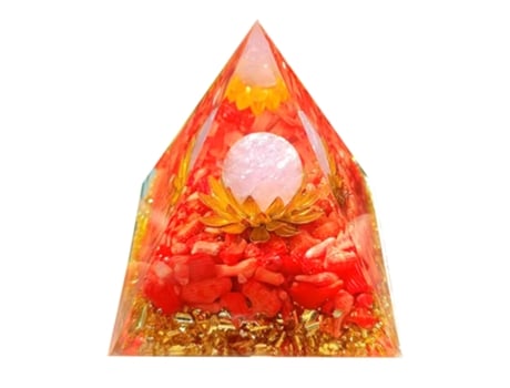 Pirâmide De Orgonite Para Energia Positiva, Pirâmides De Cura Para Reduzir O Estresse, Reiki, Meditação, Atrair Sorte E Sucesso