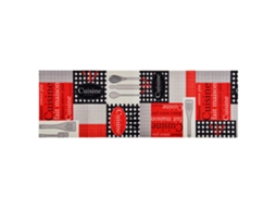 Tapete De Cozinha Lavável Com Design Cuisine 45x150 Cm
