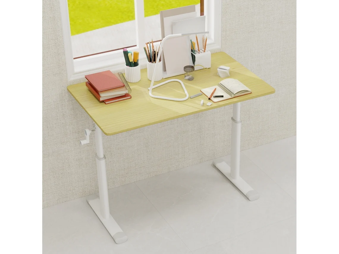 Mesa De Estudo Ajustável Para Crianças E Adultos Mesa Multifuncional Com Altura Ajustável Para Casa/escritório, Design Compacto. BAGOLY