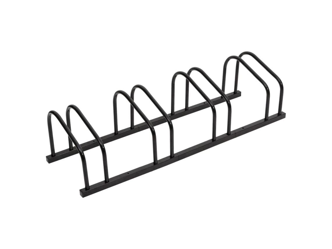 Vidaxl Suporte Para 4 Bicicletas Aço Preto
