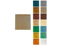 Persiana De Madera Alicantina Con Polea Metálica - Estor Enrollable Para Ventanas, Puertas, Salón Ocre (pintada) 85 X 220 Cm