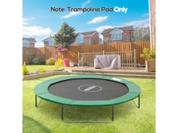 Cobertura Para Trampolim Ø 244 Cm Em Pvc Pe Resistente Ao Tempo Na Cor Verde Para Proteção Ideal