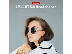 Fones De Ouvido Sem Fio Lenovo Lp11 Bt 5.0 Com Som Hifi E Chamadas Hd Binaurais Branco
