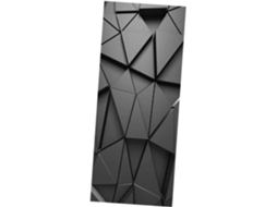 2 Adesivos Decorativos Pretos Em Pvc Para Porta De Geladeira, Duráveis.