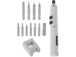 Conjunto De Mini Chave Fenda Elétrica Em Formato Caneta Com 10 Peças,