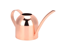 Regador de Aço Inoxidável Dourado Rosê 500ml com Bico Longo AQUAFORGE