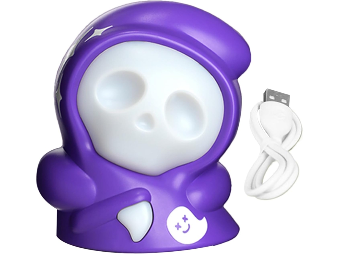 Luminária Noturna De Halloween, Toque Fantasma, Lâmpada Led Silicone