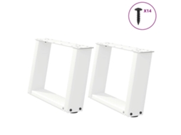 Coffee Table Leg, Coffee Table Legs Vidaxl Branco Aço (50 X (30-31) Cm)
