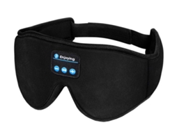 Fones De Ouvido Com Máscara Para Os Olhos 3d Para Dormir Faixa De Cabeça Macia Elástica Sem Fio Músi*