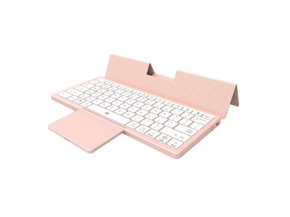 Teclado Portátil Sem Fio Bluetooth TAISHENGDA, compatível com 3 canais, com Touchpad