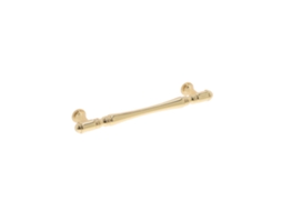 Puxador para Mobiliário em Zamac Distância Entre Eixos de 128 Mm Banhado a Ouro Conjunto de 6mm HARDWAREXCHANGE