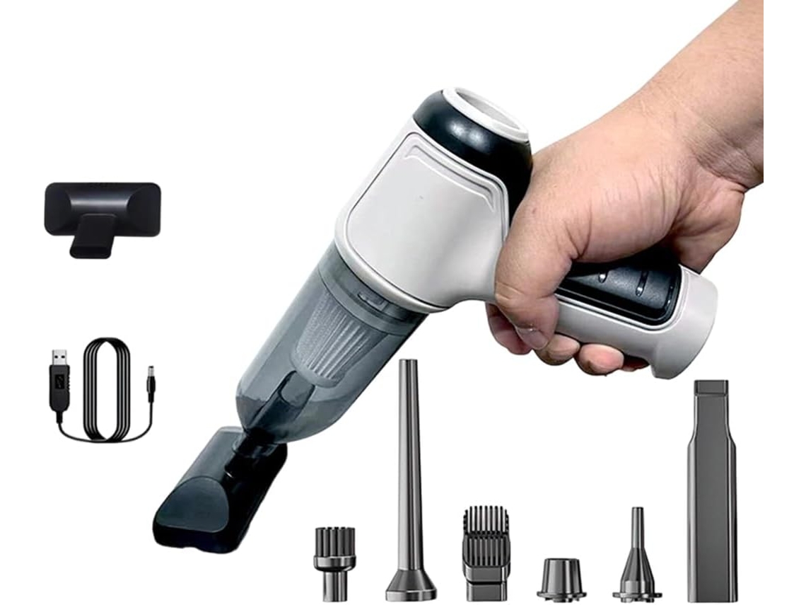 Aspirador De Pó Ultrassilencioso E Portátil, Multifuncional, Com Poder De Sucção 12000pa Para Uso Doméstico E Automotivo