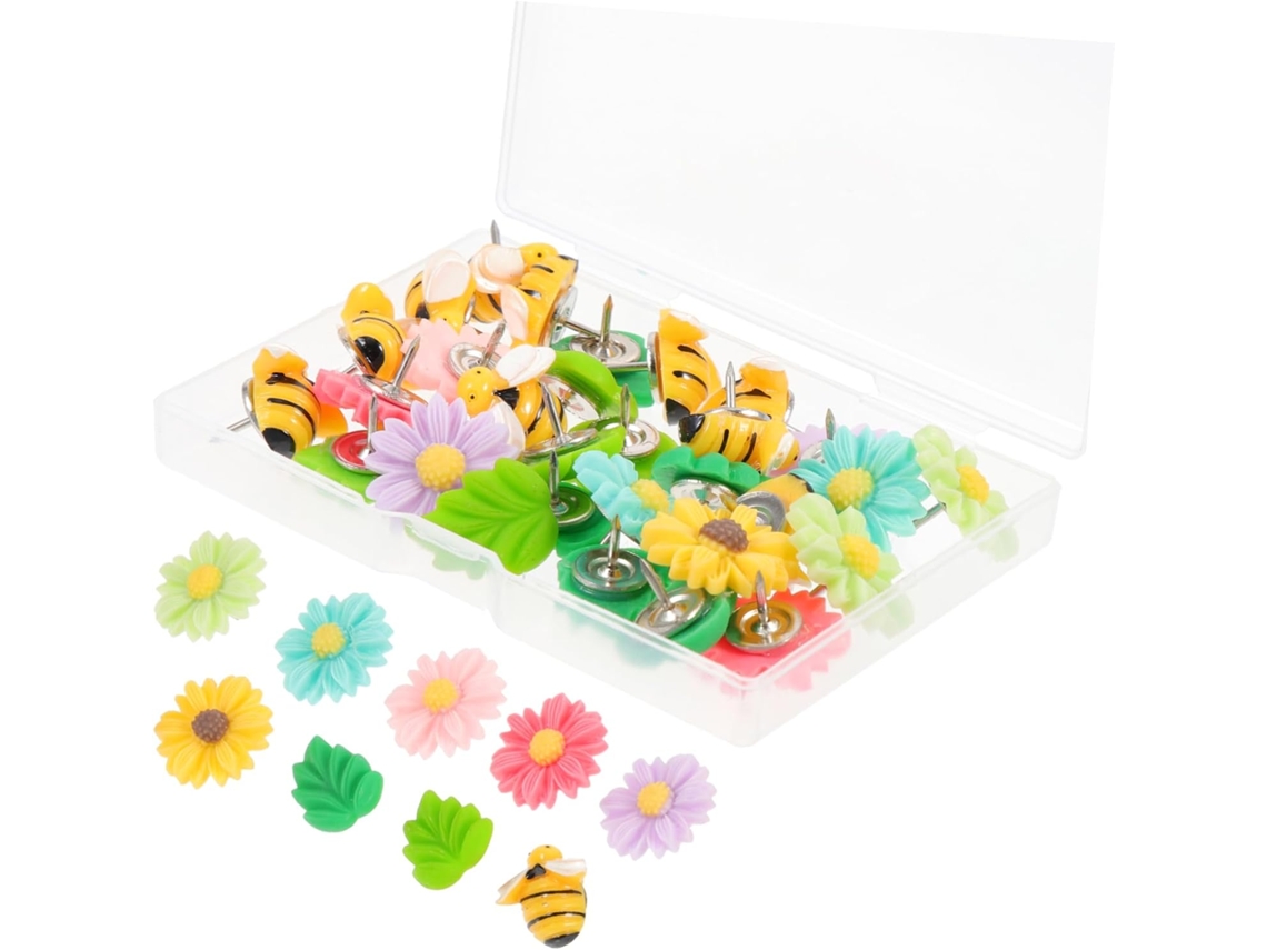 Stobok 60 Peças De Tachinhas Florais Fofas