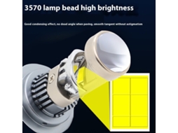 H7-general Liang H7/h11/9005/90006/9012 2 peças Lâmpadas LED de 2000lm para faróis de alto brilho com nível de proteção IP65