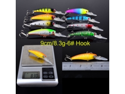 Kit de Iscas de Pesca 20 Peças com Anzóis