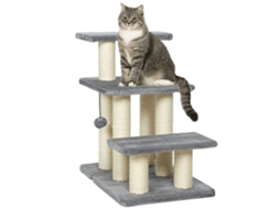 Escadas para Pets, 3 Degraus, Sisal, Bola, 54cm | S/MARCA