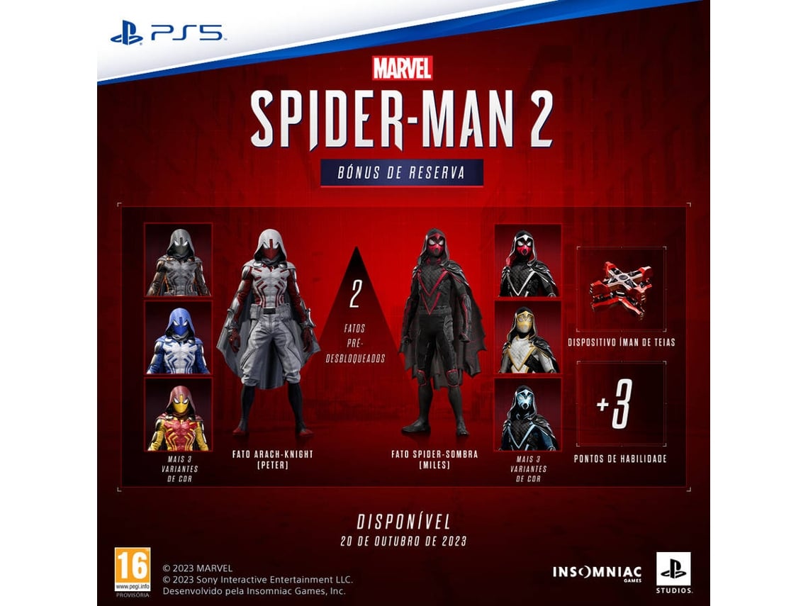 Jogo PS5 Marvel's Spider-Man 2