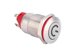 Interruptor de Metal 12mm 4 Pinos Ip66 com Led
