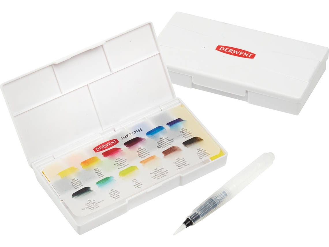 Conjunto 12 Pastilhas DERWENT Inktense