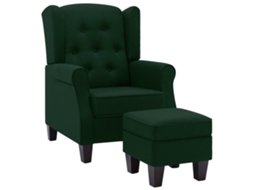 Armchair, Armchairs Vidaxl Verde Tecido