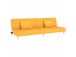 Sofa Bed, Sofa Beds Vidaxl Amarelo Tecido (n/a)