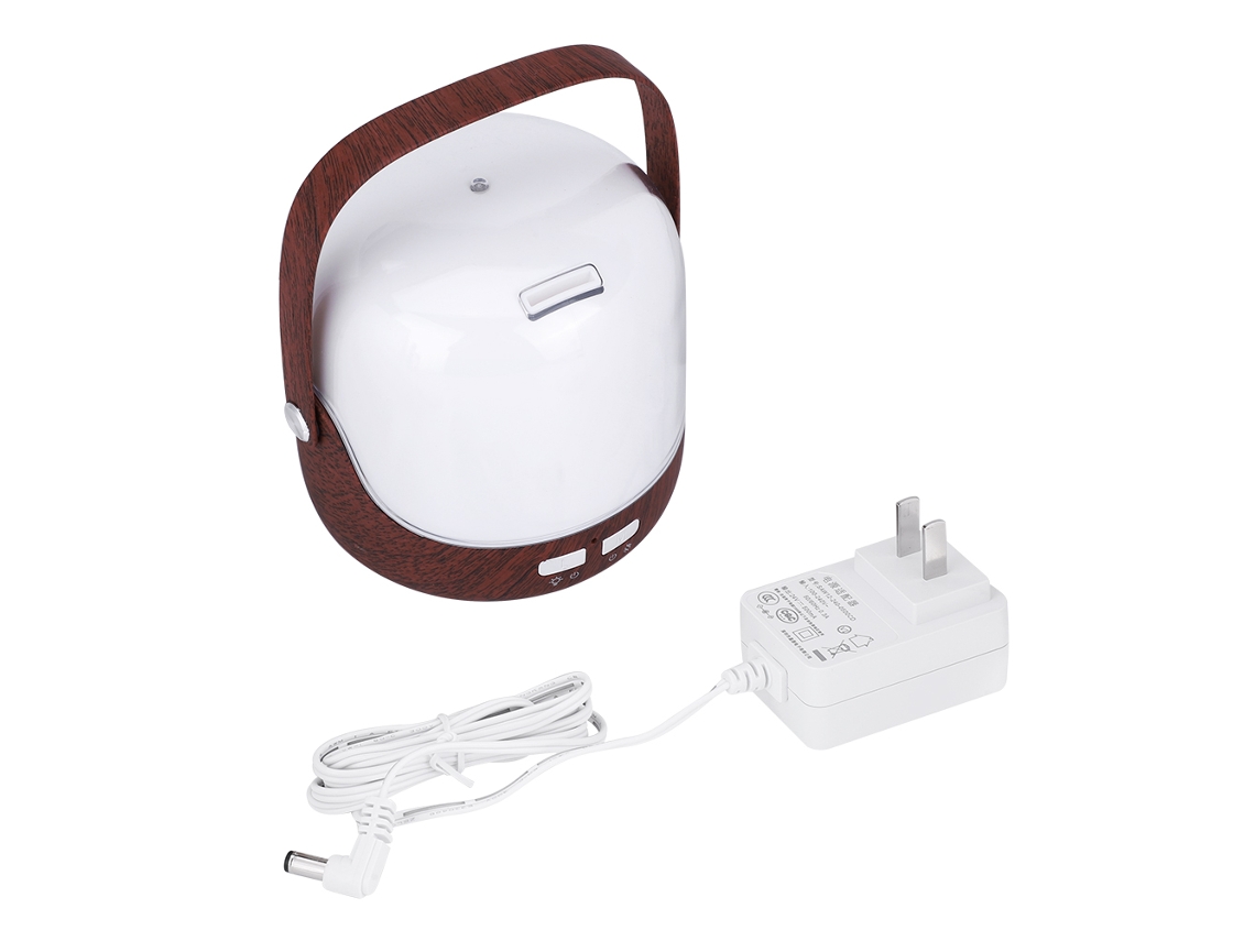Laxiscreed Umidificador Aromaterapia Com Design De Madeira E Luz De 7 Cores, Compatível Com Vários Tensão