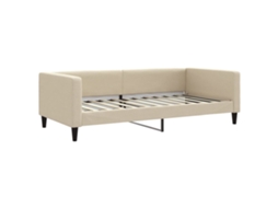Day Bed, Day Beds Vidaxl Creme Tecido (100 X 200 Cm)