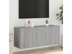 Vidaxl Móvel De Parede Para Tv 100x30x41 Cm Cinzento Sonoma