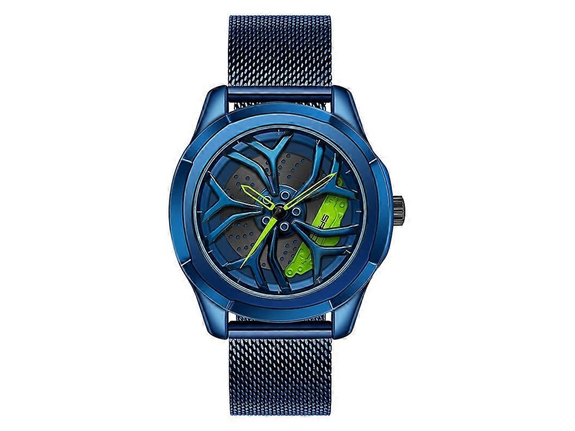 Relógio Masculino Sanda 1065 Com Mostrador Fixo Vazado Em 3d E Mecanismo De Quartzo. Estilo: Pulseira De Malha.