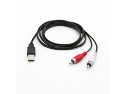 Cabo de Extensão Áudio e Vídeo com Adaptador Conector Usb Fêmea para Rca Macho Perf AQUAFORGE