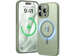 Stronger Magnetic Case For Iphone 16 Pro Max, Upgraded With Full Camera 16ft Military Protection, Slim Translucent Matte
