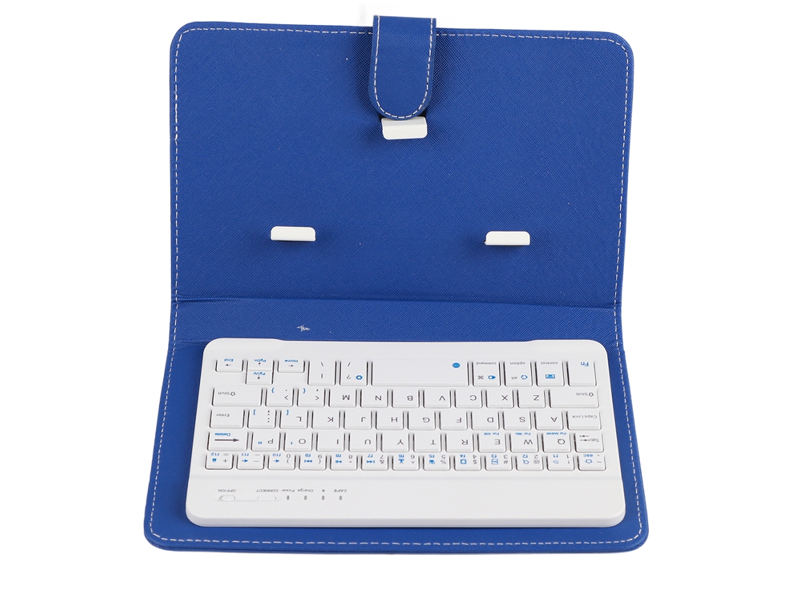 Aetheria teclado Bluetooth Portátil com Capa de Couro para Smartphones 4.5 6.8 Polegadas Ios Android Windows