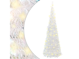 Artificial Christmas Tree, Artificial Christmas Trees Vidaxl Branco Pvc (180 Cm)