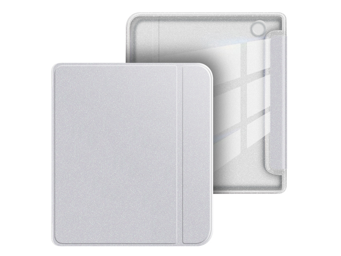 Capa para Kobo Libra Color de 7 Polegadas, Capa de Acrílico com Glitter Branco SIURN